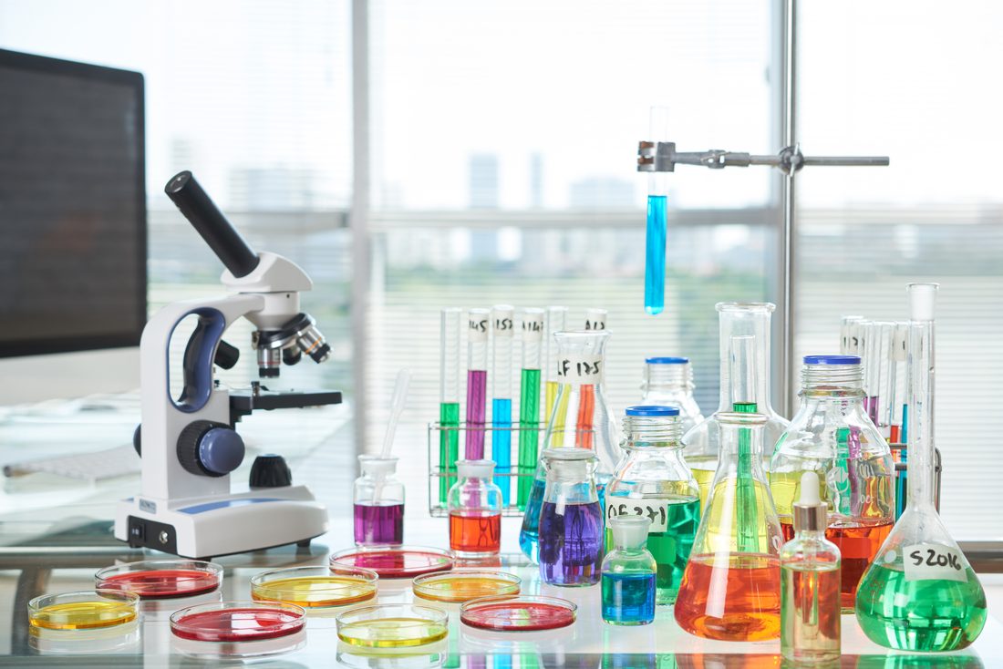 Chemical laboratory — quality-controlled raw materials